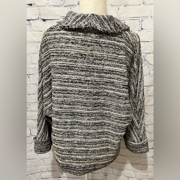 Splendid Textured Tweed Woven Multicolor Dolman Oversize Cardigan Medium - Picture 4 of 7